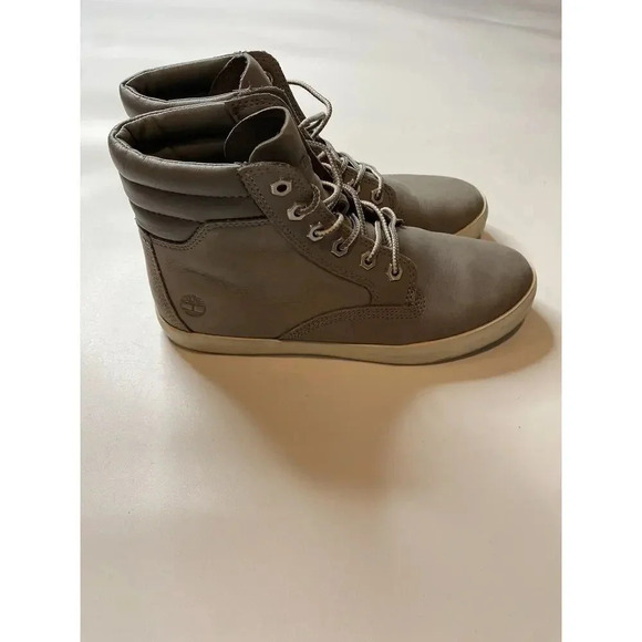 Timberland Dausette Women’s 7 Gray Nubuck High Sneaker Boot Ortholite A1H26 - Picture 5 of 8